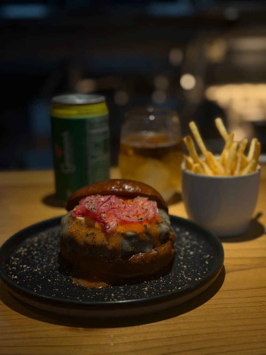 The Madonna Wagyu burger with marinated red onion